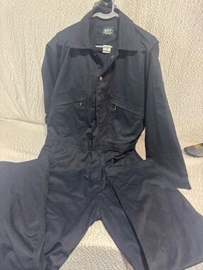 KEY Navy Men's Work Coverall Jumpsuit